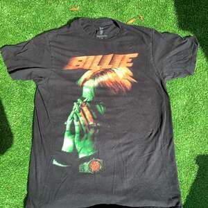 Billie Eilish Hands to Face Neon Graphic T-Shirt